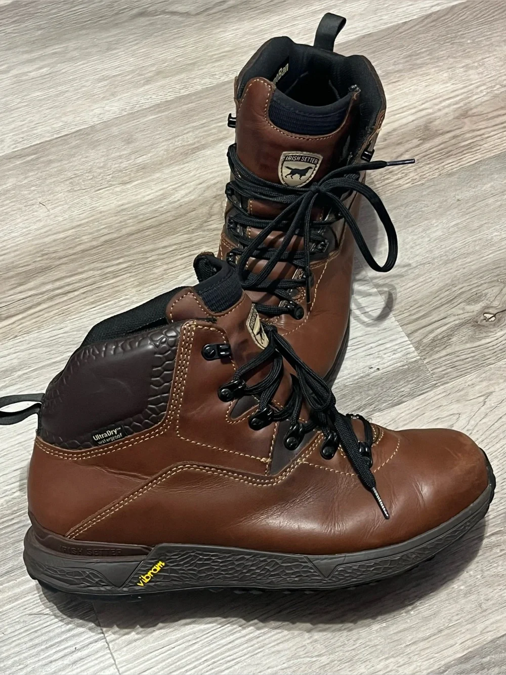 Red Wing Irish Setter Canyons Hiking Boots Mens Sz 11 Brown Leather Vibram 2857